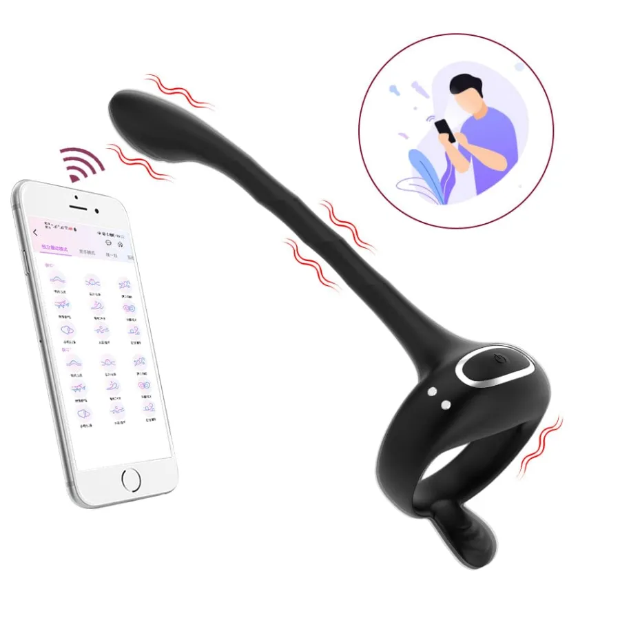 marielove Penisring|Sexspielzeug Mit App Steuerung|Penisring-Perineum mit App