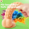 marielove Anal Dildo|Saugnapfdildo|realistischer 24cm Saugnapfdildo mit Hoden und Noppen