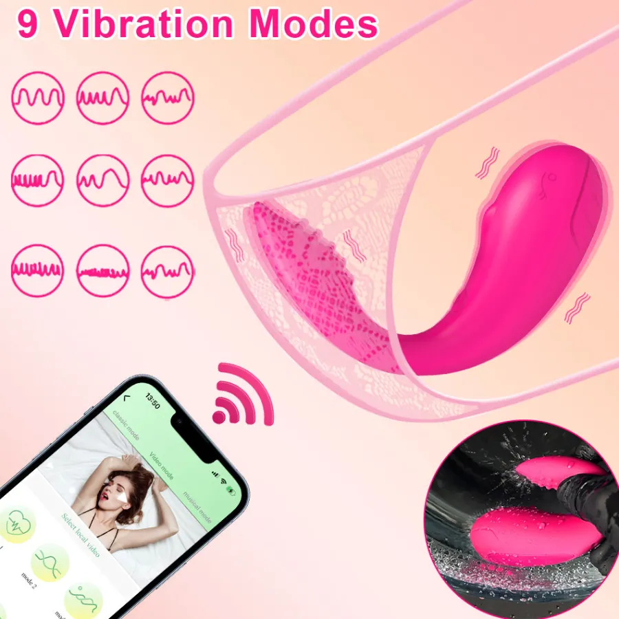 marielove Vibro Ei|Sexspielzeug Mit App Steuerung|Vibro Ei Wal mit App