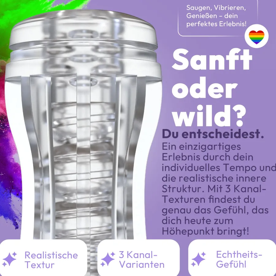 marielove Taschenmuschi|Masturbator Taschenmuschi 18 cm 3 Texturen