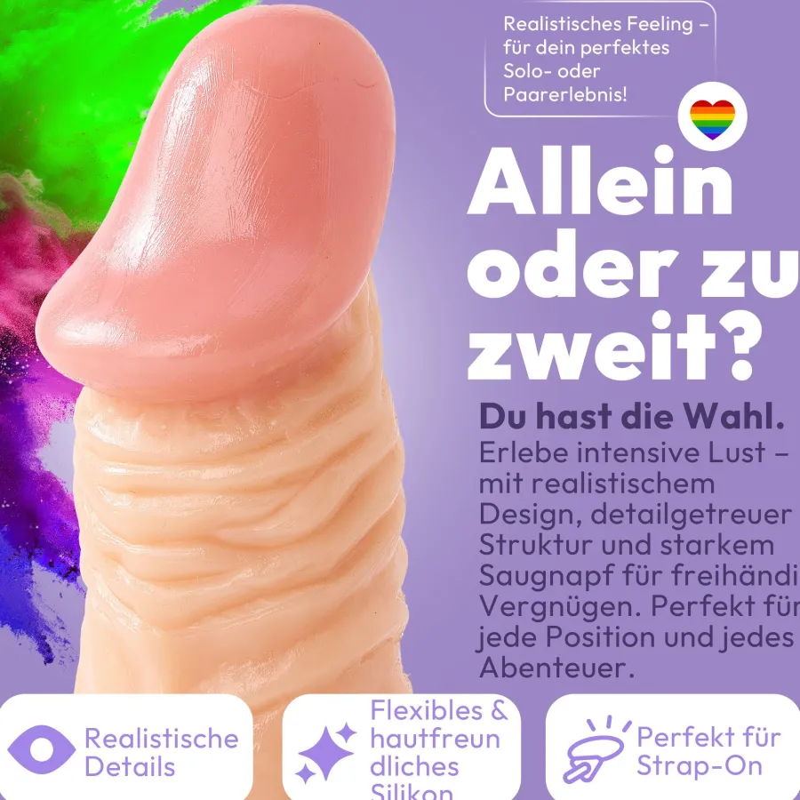 marielove Anal Dildo|Dildo Für Männer|185mm Dildo no Vibrator Sex Toy Saugnapf Penis Anal PVC 3D Adern Hoden