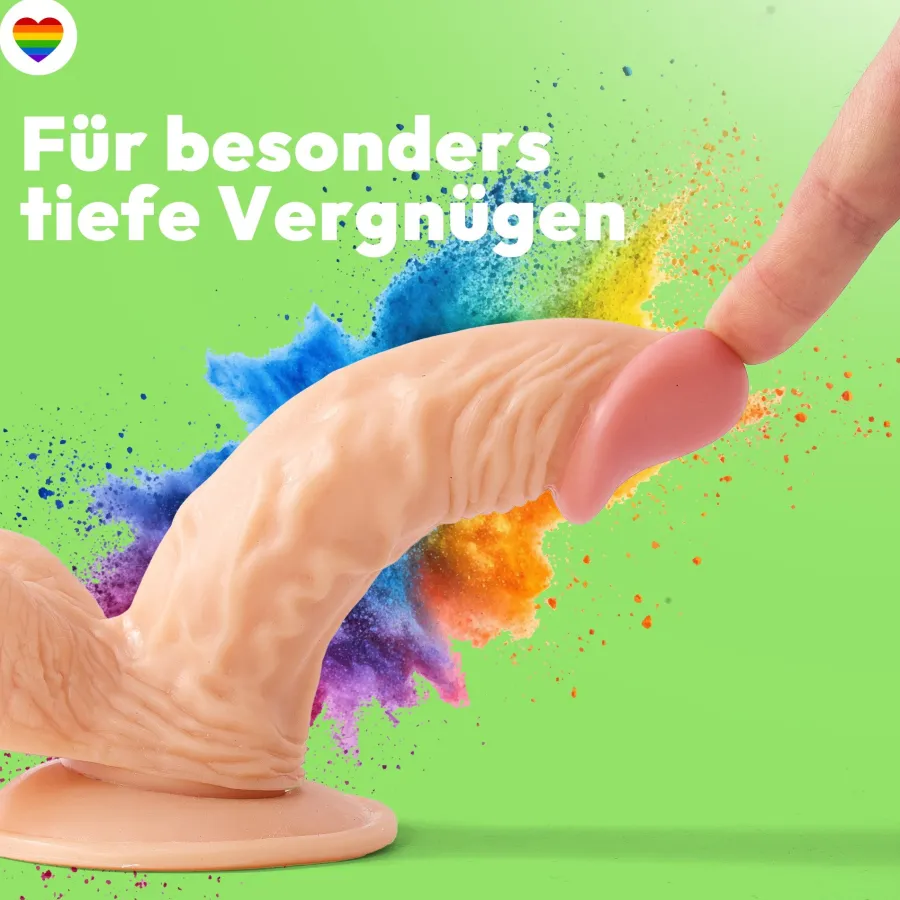 marielove Anal Dildo|Dildo Für Männer|185mm Dildo no Vibrator Sex Toy Saugnapf Penis Anal PVC 3D Adern Hoden