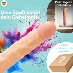 marielove Anal Dildo|Dildo Für Männer|255mm Dildo no Vibrator Sex Toy Saugnapf Penis Anal PVC 3D Adern Schaft