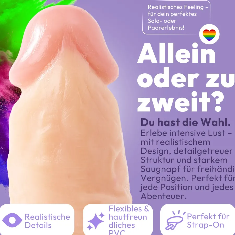 marielove Anal Dildo|Dildo Für Männer|215mm Dildo no Vibrator Sex Toy Saugnapf Penis Anal PVC 3D Adern Hoden