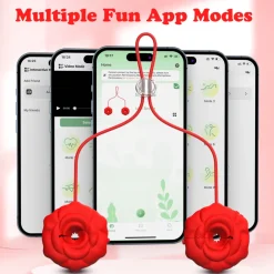 marielove G-Punkt Vibrator|Xxl Vibrator|Nippel Vibrator Brustwarzen Stimulator Wasserdicht USB GM-519 Rot