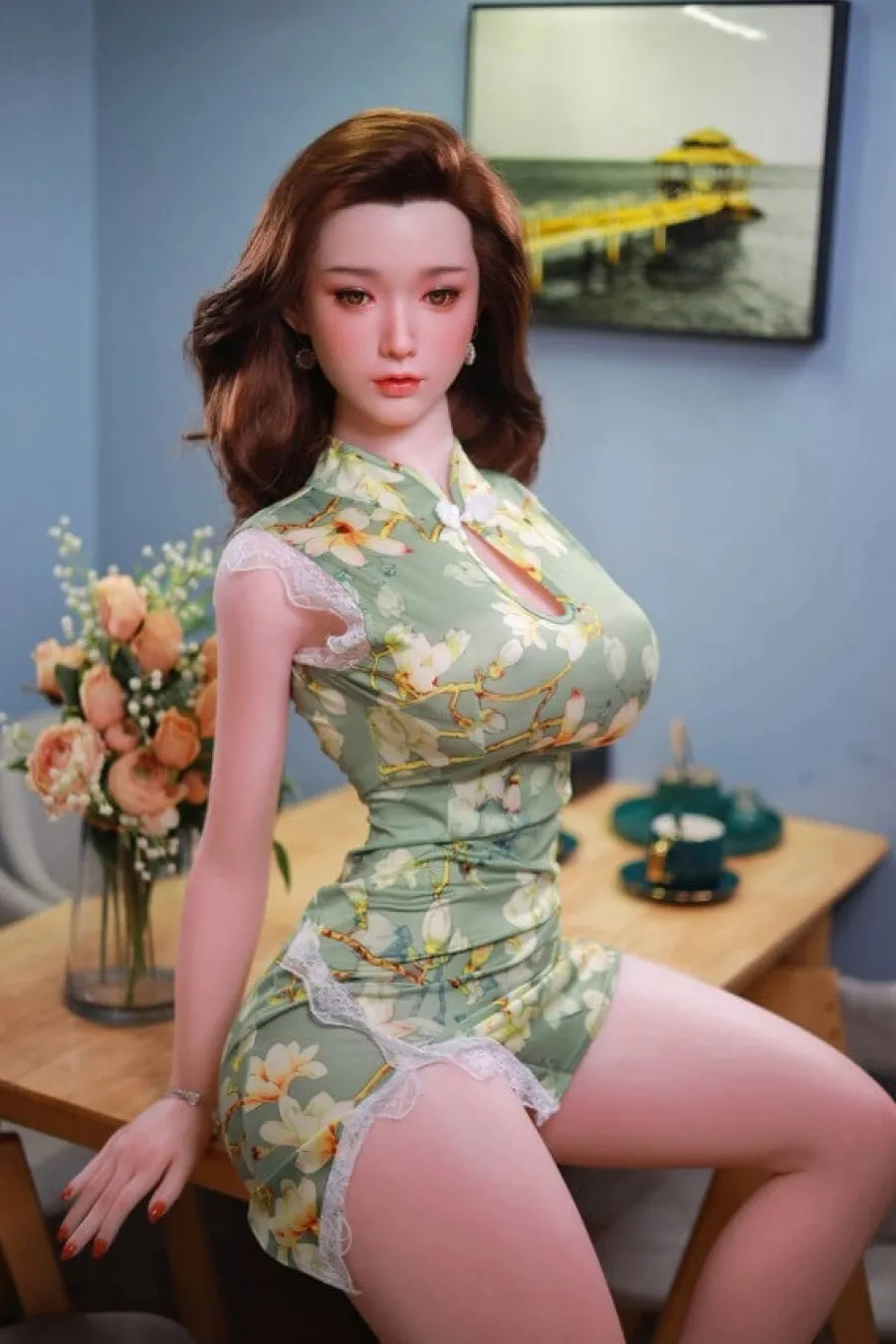 JYDoll Zierliche Sexpuppen|Silikon Dolls|Sexpuppe Ina-Violet