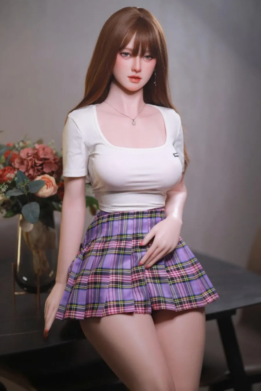 JYDoll Zierliche Sexpuppen|Silikon Dolls|Sexpuppe Poppy-Veda
