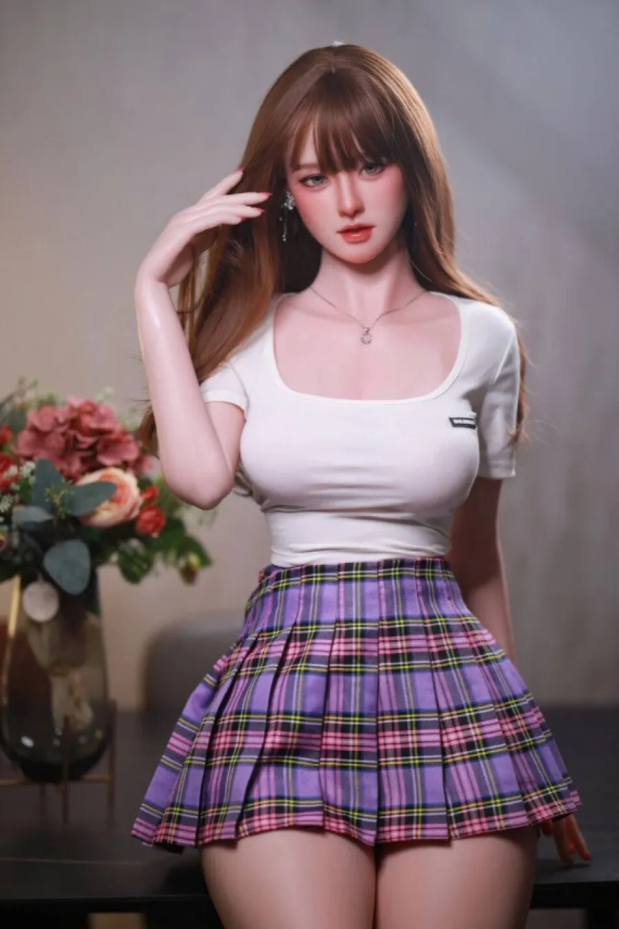 JYDoll Zierliche Sexpuppen|Silikon Dolls|Sexpuppe Poppy-Veda
