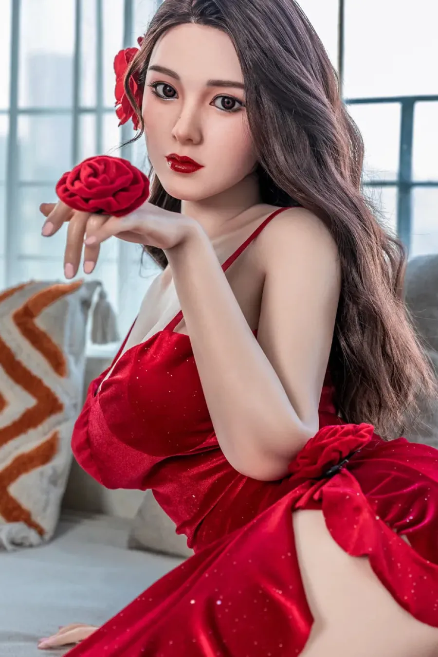 Starpery Zierliche Sexpuppen|Silikon Dolls|Sexpuppe Saya-Violett