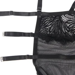 marielove Babydoll Sets|Sexy Black Lace Babydoll – Adjustable Shoulder Straps, Tight Fit, High-Quality Lingerie