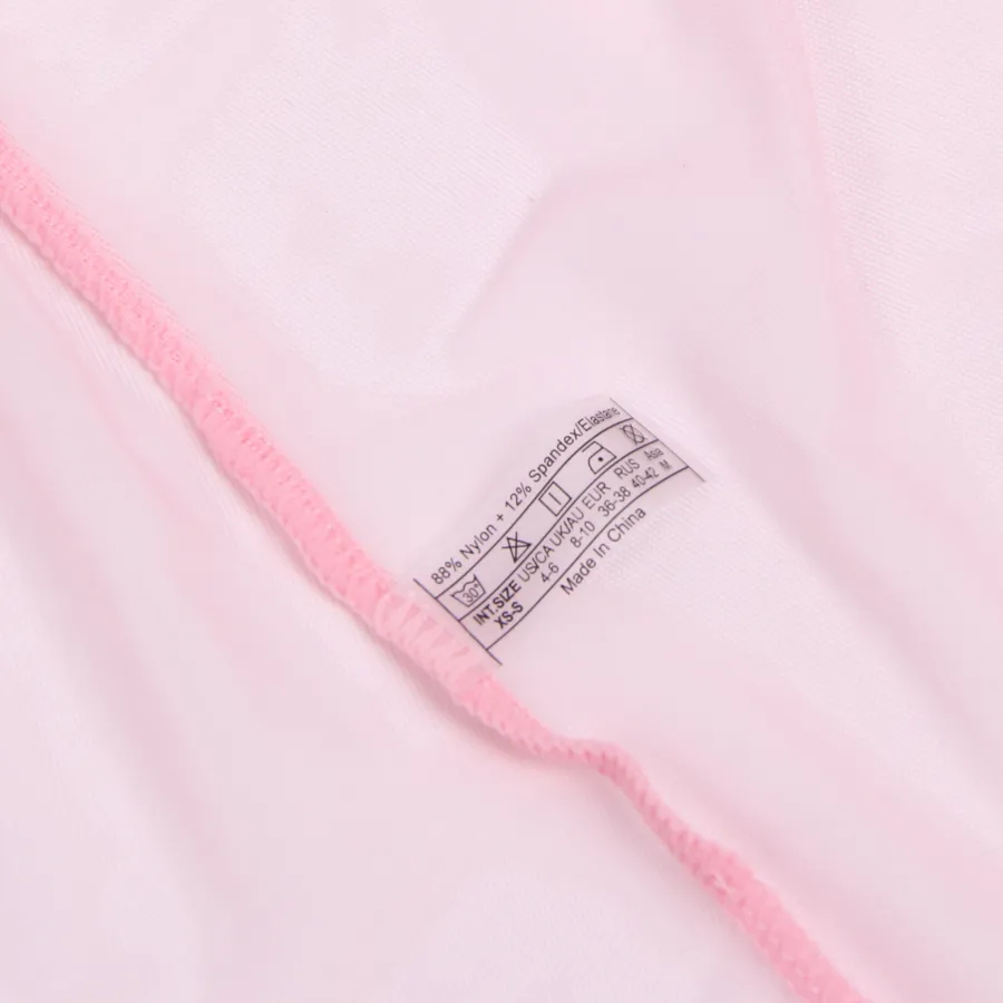 marielove Nachtwäsche|Sexy Kurze Morgenrobe – Pinkes Mesh & Nerz-Fell, Gürtel, verführerische Lingerie