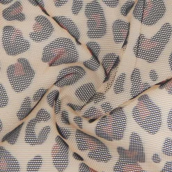 marielove Strings|Sexy Leopard Print Mesh String Damen, 88% Polyamid, 12% Elastan, transparent & dehnbar