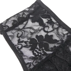 marielove Strings|exy chwarze Crotche pitze Panty, 88% Nyon, 12% pandex – verführerich & dehnbar