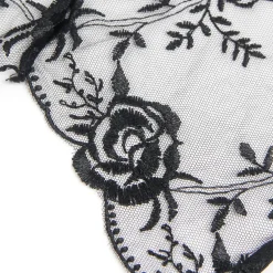 marielove Strumpfhalter Sets|exy chwarze Garter Panty au pitzen-tickerei, 95% Poyeter, 5% pandex, verführerich