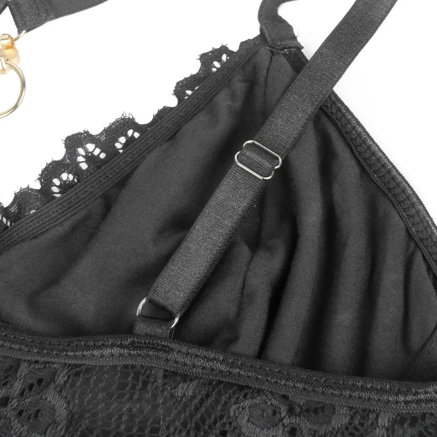 marielove Nachtwäsche|exy chwarze Nachtkeid – oda, pitze & chitz, verführeriche ingerie