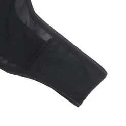 marielove Strumpfhalter Sets|Sexy Schwarze Spitzen-Garter-Panty mit Schleife & Metall-Clips, 88% Nylon, 12% Spandex