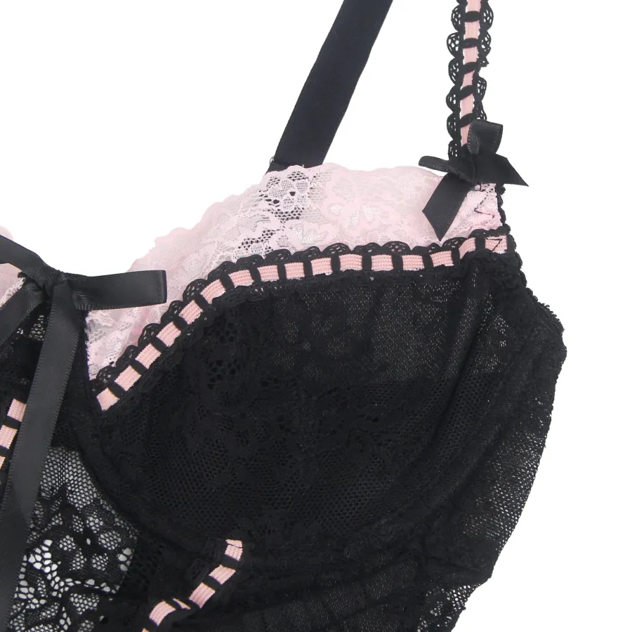 marielove Nachtwäsche|exy chwarze Rüchen-Nachtkeid – pitze, trape & verführeriche ingerie