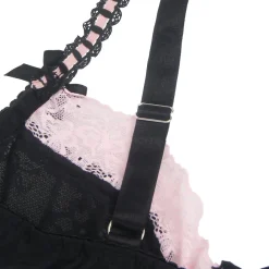 marielove Nachtwäsche|exy chwarze Rüchen-Nachtkeid – pitze, trape & verführeriche ingerie