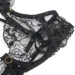marielove Bikini Sets|exy chwarze pitzen-ingerie et – BH, ip & trape, verführeriche Deou