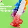 marielove Anal Dildo|Saugnapfdildo|Texturierter Dildo mit Saugnapf 20 cm 4 Farben