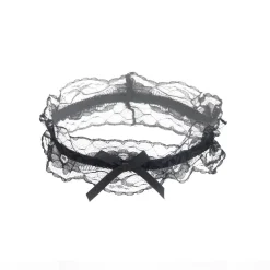 marielove Accessoires|Verführerische schwarze Spitzen-Beinschleifen mit Schleifen-Detail – dehnbar, komfortabel und stylisch.