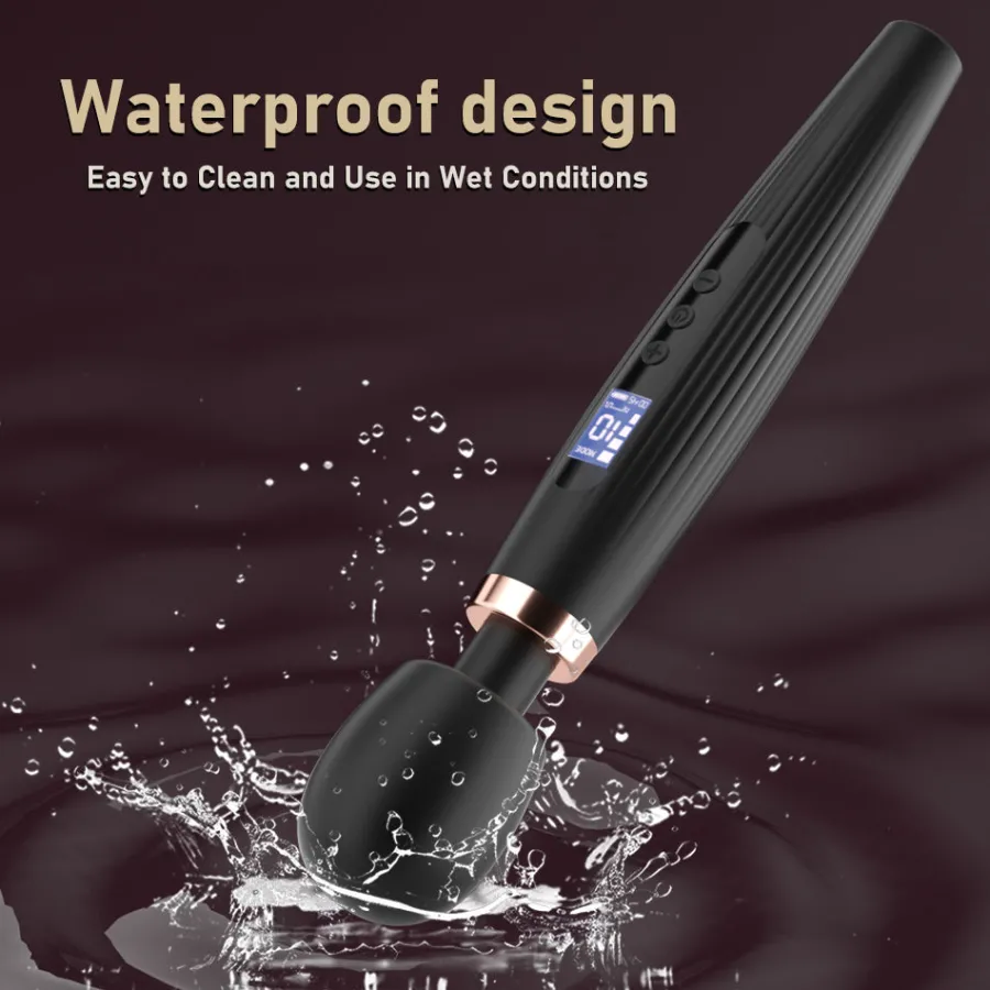 marielove Xxl Vibrator|Paarvibrator|Vibrator Magic Wand Stimulation Vagina GM-544 Schwarz