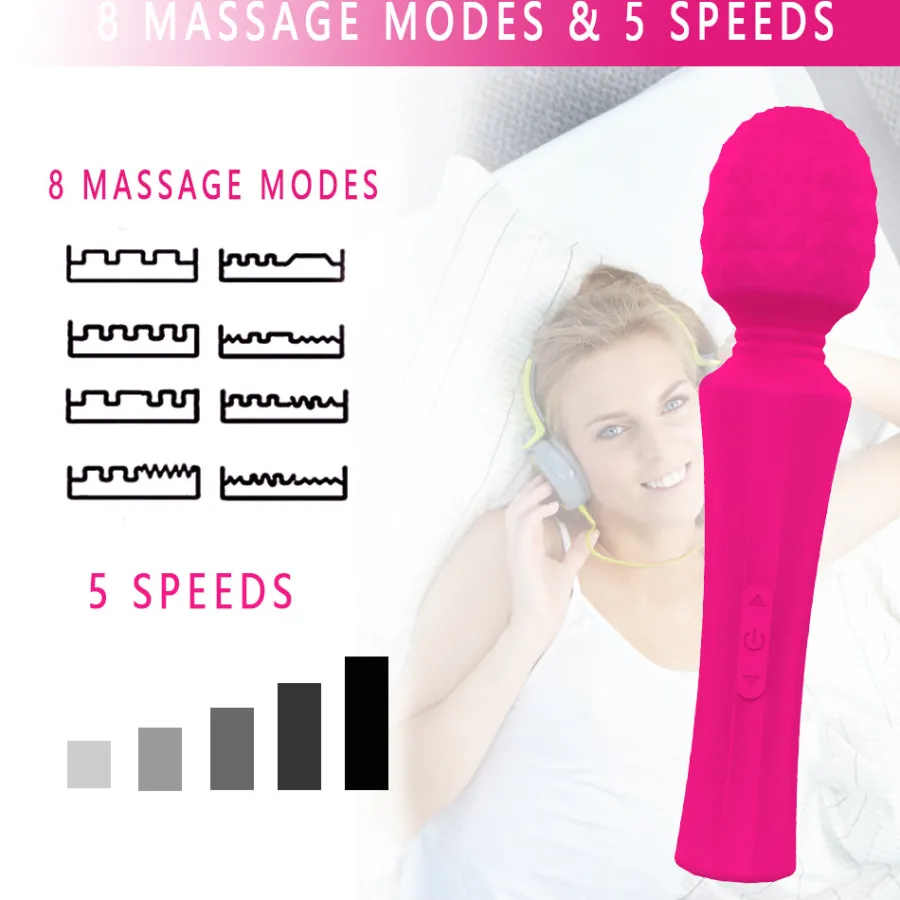 marielove Massagestäbe|Magic Wand Vibrator|Vibrator Stimulation Klitoris Vagina GM-015