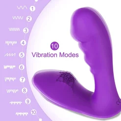 marielove Xxl Vibrator|Paarvibrator|Vibrator Stimulation Klitoris Wasserdicht USB GM-421 Violett