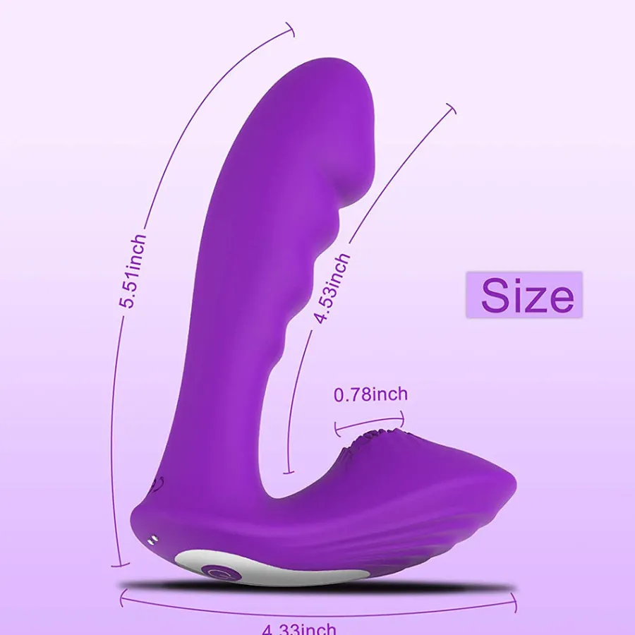 marielove Xxl Vibrator|Paarvibrator|Vibrator Stimulation Klitoris Wasserdicht USB GM-421 Violett