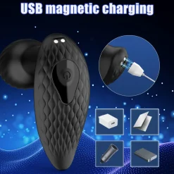 marielove Xxl Vibrator|Paarvibrator|Vibrator Stimulation Klitoris Wasserdicht USB GM-487 Schwarz