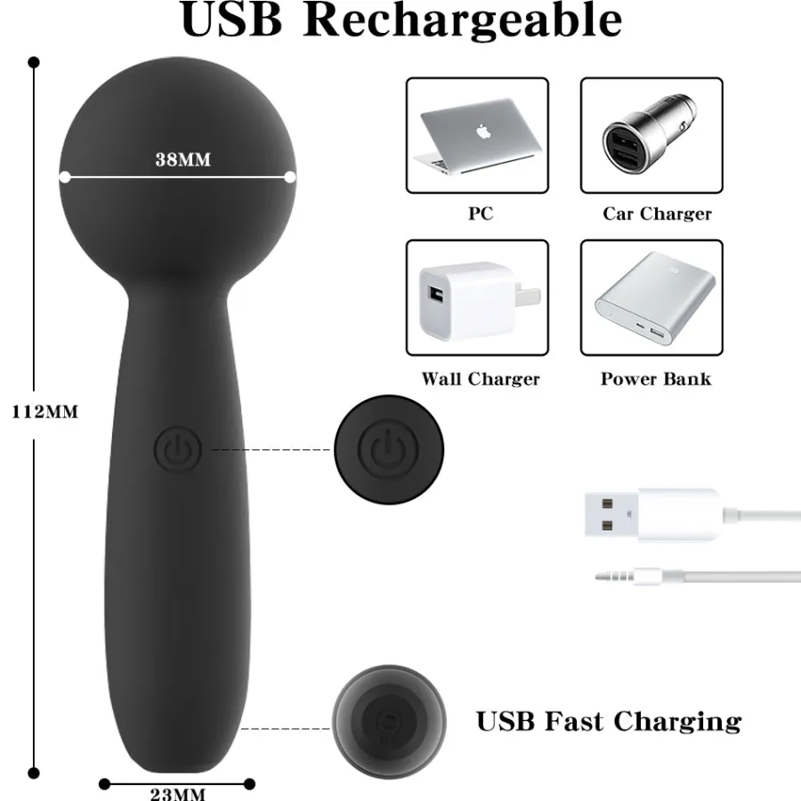 marielove Massagestäbe|Magic Wand Vibrator|Vibrator Stimulation Klitoris Vagina GM-023