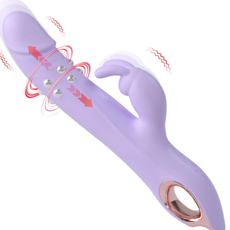 marielove Xxl Vibrator|Paarvibrator|Vibrator Stimulation Klitoris Wasserdicht USB GM-567 Lila