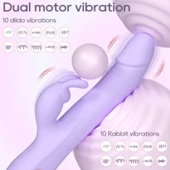 marielove Xxl Vibrator|Paarvibrator|Vibrator Stimulation Klitoris Wasserdicht USB GM-567 Lila