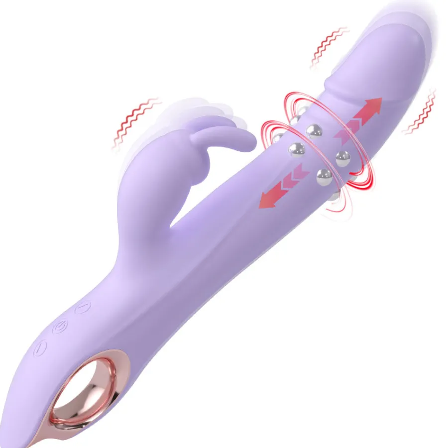 marielove Xxl Vibrator|Paarvibrator|Vibrator Stimulation Klitoris Wasserdicht USB GM-567 Lila