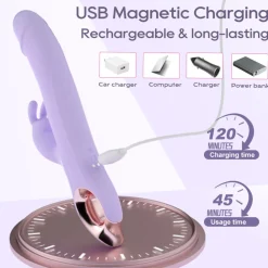 marielove Xxl Vibrator|Paarvibrator|Vibrator Stimulation Klitoris Wasserdicht USB GM-567 Lila