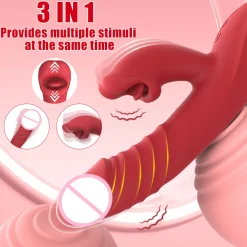 marielove Xxl Vibrator|Paarvibrator|Vibrator Stimulation Klitoris Wasserdicht USB GM-510 Rot