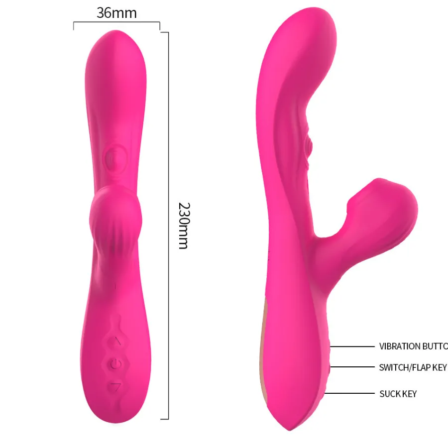 marielove Xxl Vibrator|Paarvibrator|Vibrator Stimulation Klitoris Wasserdicht USB GM-323 Pink