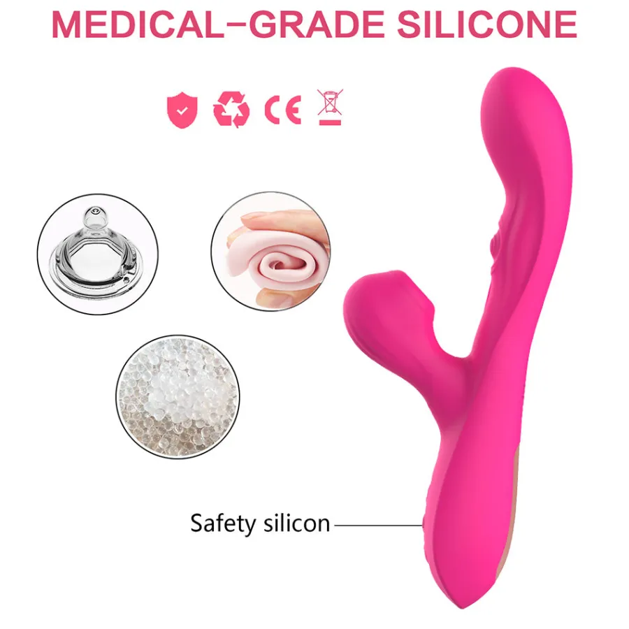 marielove Xxl Vibrator|Paarvibrator|Vibrator Stimulation Klitoris Wasserdicht USB GM-323 Pink