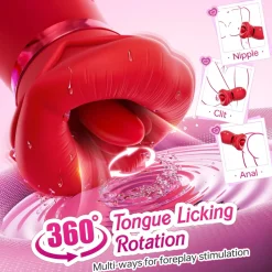 marielove Xxl Vibrator|Paarvibrator|Vibrator Stimulation Klitoris Wasserdicht USB GM-468 Rot