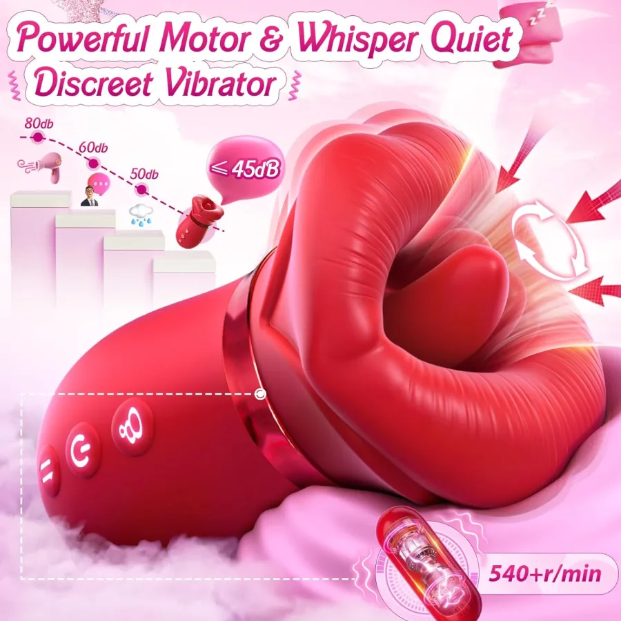 marielove Xxl Vibrator|Paarvibrator|Vibrator Stimulation Klitoris Wasserdicht USB GM-468 Rot