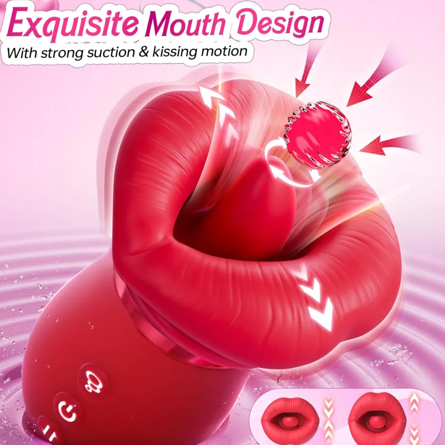 marielove Xxl Vibrator|Paarvibrator|Vibrator Stimulation Klitoris Wasserdicht USB GM-468 Rot