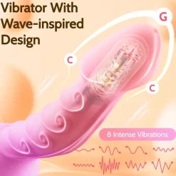 marielove Xxl Vibrator|Paarvibrator|Vibrator Stimulation Klitoris Wasserdicht USB GM-553 Rosa