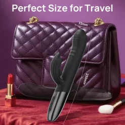 marielove Xxl Vibrator|Paarvibrator|Vibrator Stimulation Klitoris Wasserdicht USB GM-562 Schwarz