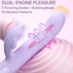 marielove Xxl Vibrator|Paarvibrator|Vibrator Stimulation Klitoris Wasserdicht USB GM-562 Lila