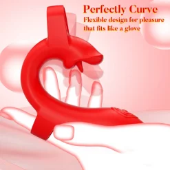 marielove Xxl Vibrator|Paarvibrator|Vibrator Stimulation Klitoris Wasserdicht USB GM-538 Rot