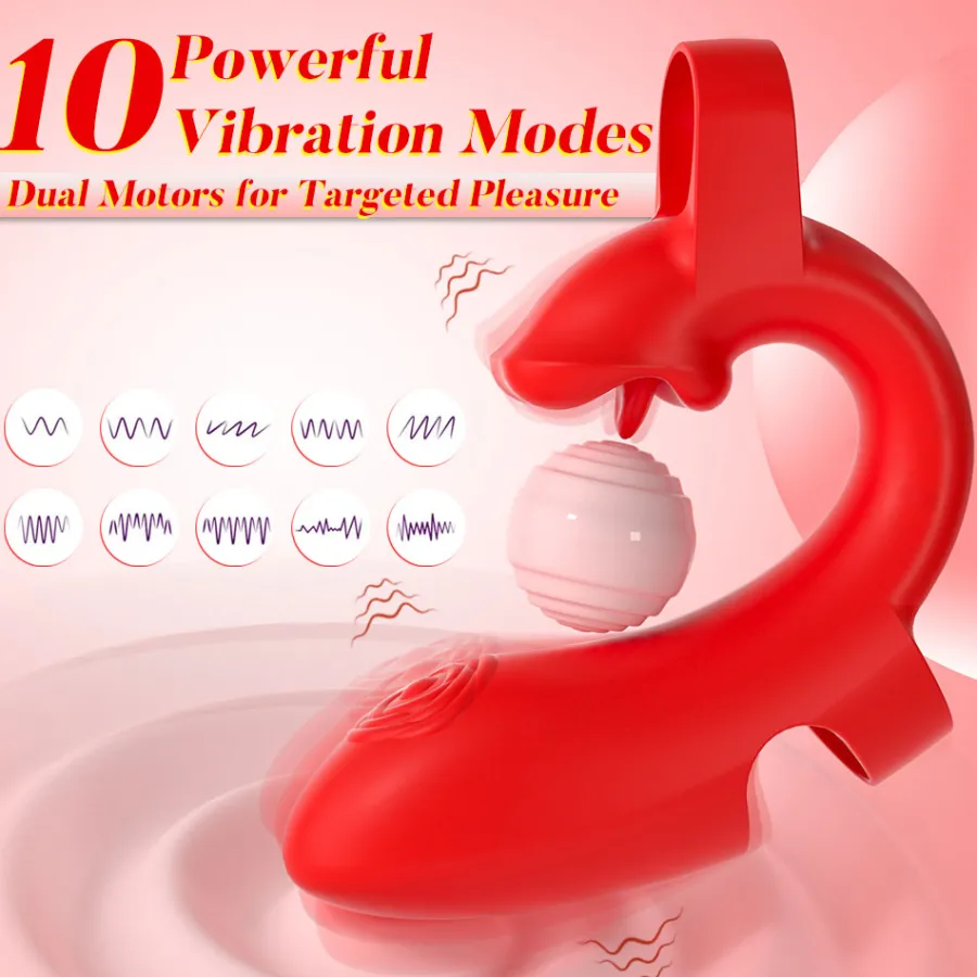 marielove Xxl Vibrator|Paarvibrator|Vibrator Stimulation Klitoris Wasserdicht USB GM-538 Rot