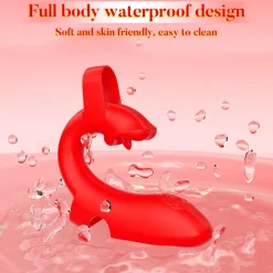 marielove Xxl Vibrator|Paarvibrator|Vibrator Stimulation Klitoris Wasserdicht USB GM-538 Rot
