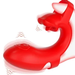 marielove Xxl Vibrator|Paarvibrator|Vibrator Stimulation Klitoris Wasserdicht USB GM-538 Rot