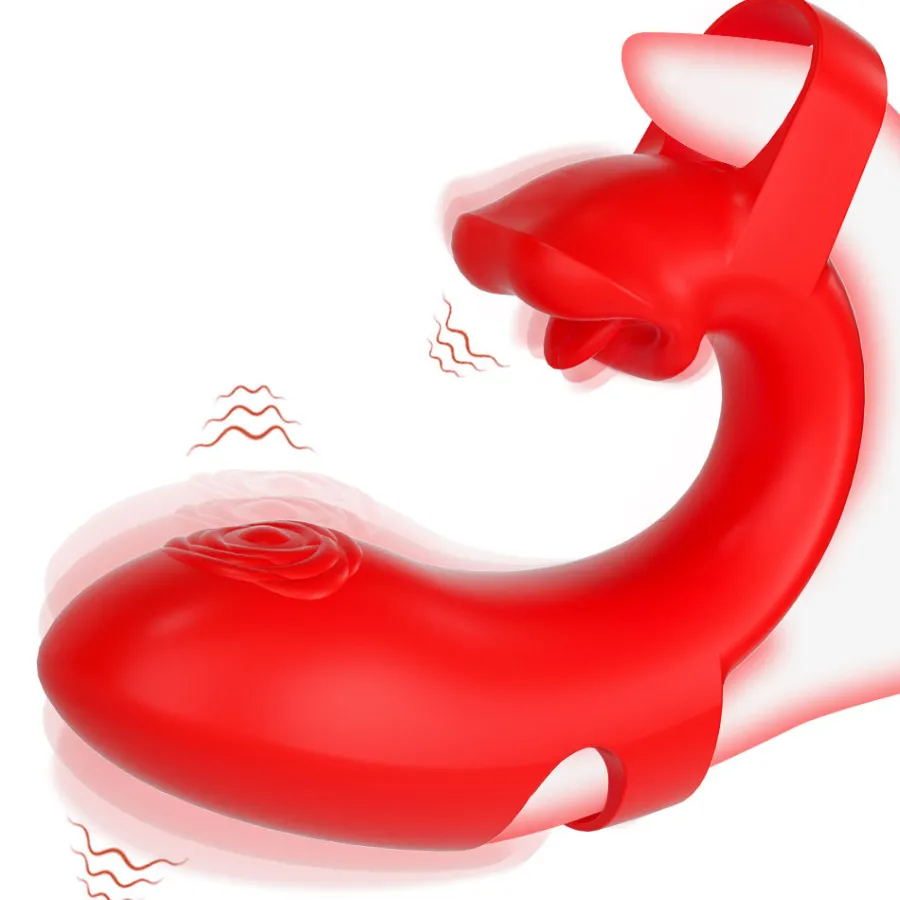 marielove Xxl Vibrator|Paarvibrator|Vibrator Stimulation Klitoris Wasserdicht USB GM-538 Rot