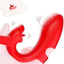 marielove Xxl Vibrator|Paarvibrator|Vibrator Stimulation Klitoris Wasserdicht USB GM-538 Rot